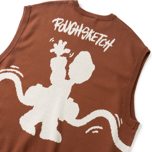 ROUGH KNIT VEST (BACKYARD)