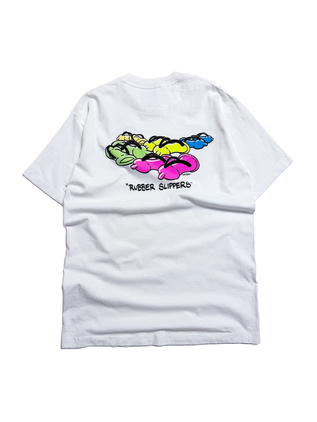 1990s RUBBER SLIPPERS S/S TEE