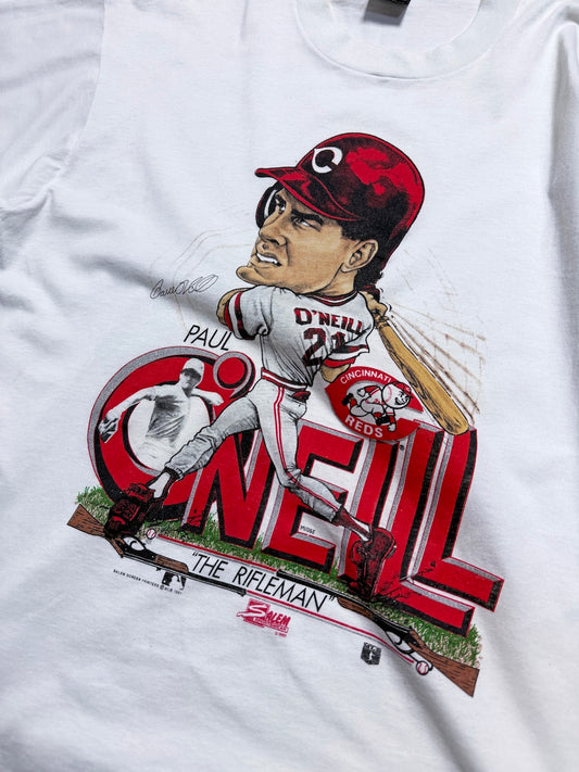 1991 CINCINNATI REDS PAUL O'NEILL S/S TEE