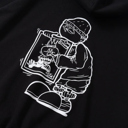 SCRIBBLE PULLOVER HOODIE (BACKYARD)