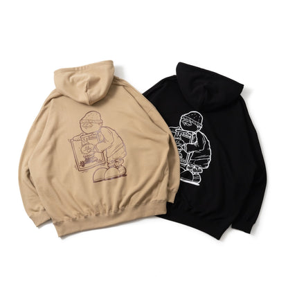 SCRIBBLE PULLOVER HOODIE (BACKYARD)