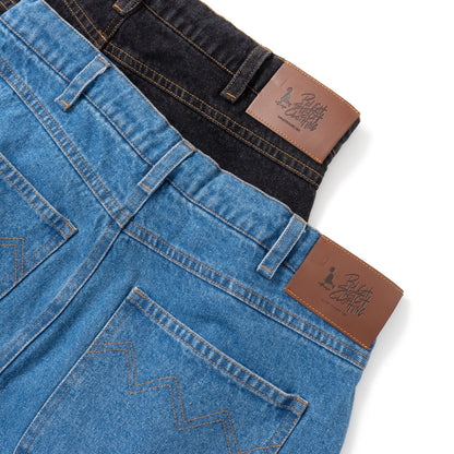 ROUGH DENIM SHORTS
