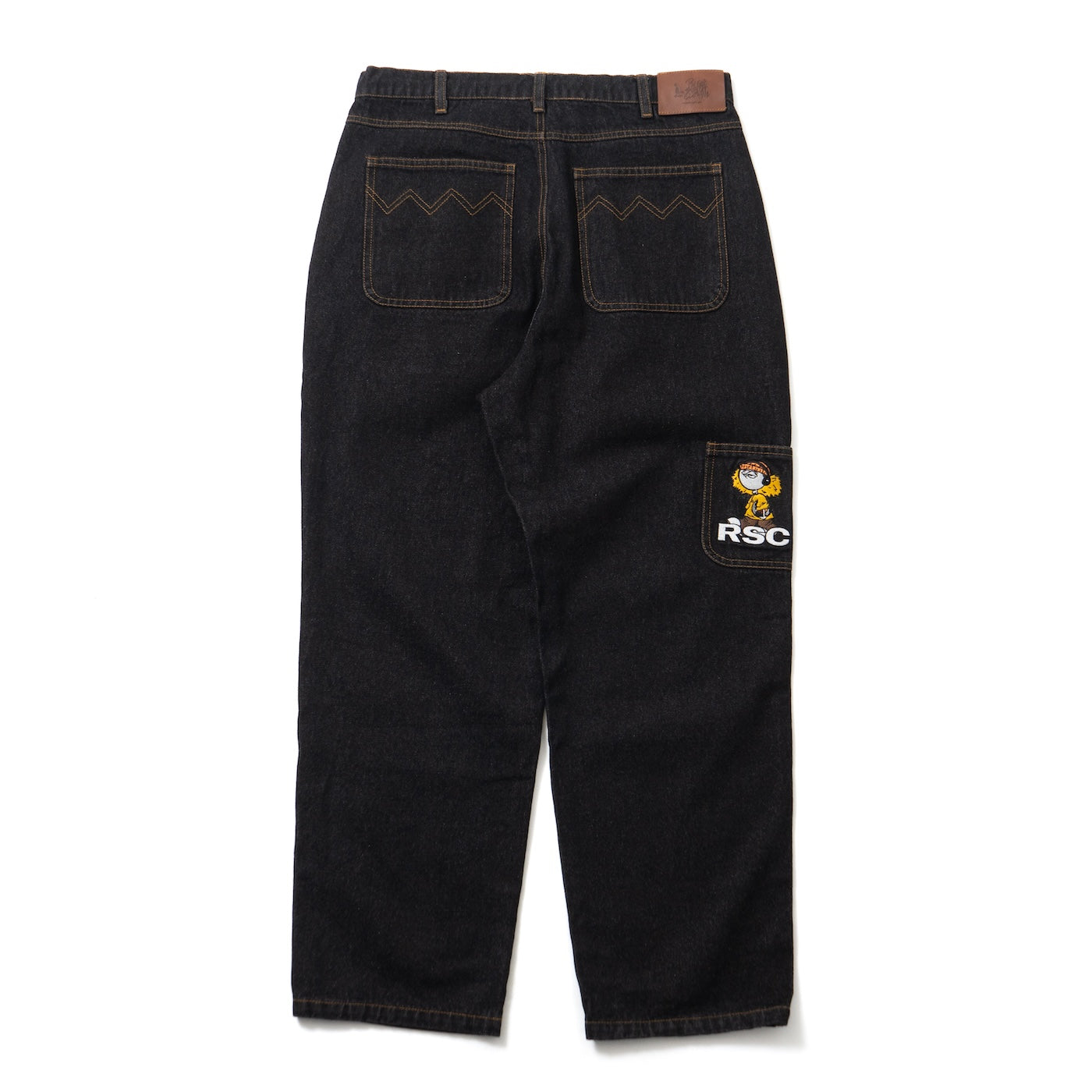 ROUGH VINYL DENIM PANTS