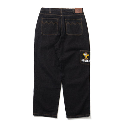 ROUGH VINYL DENIM PANTS