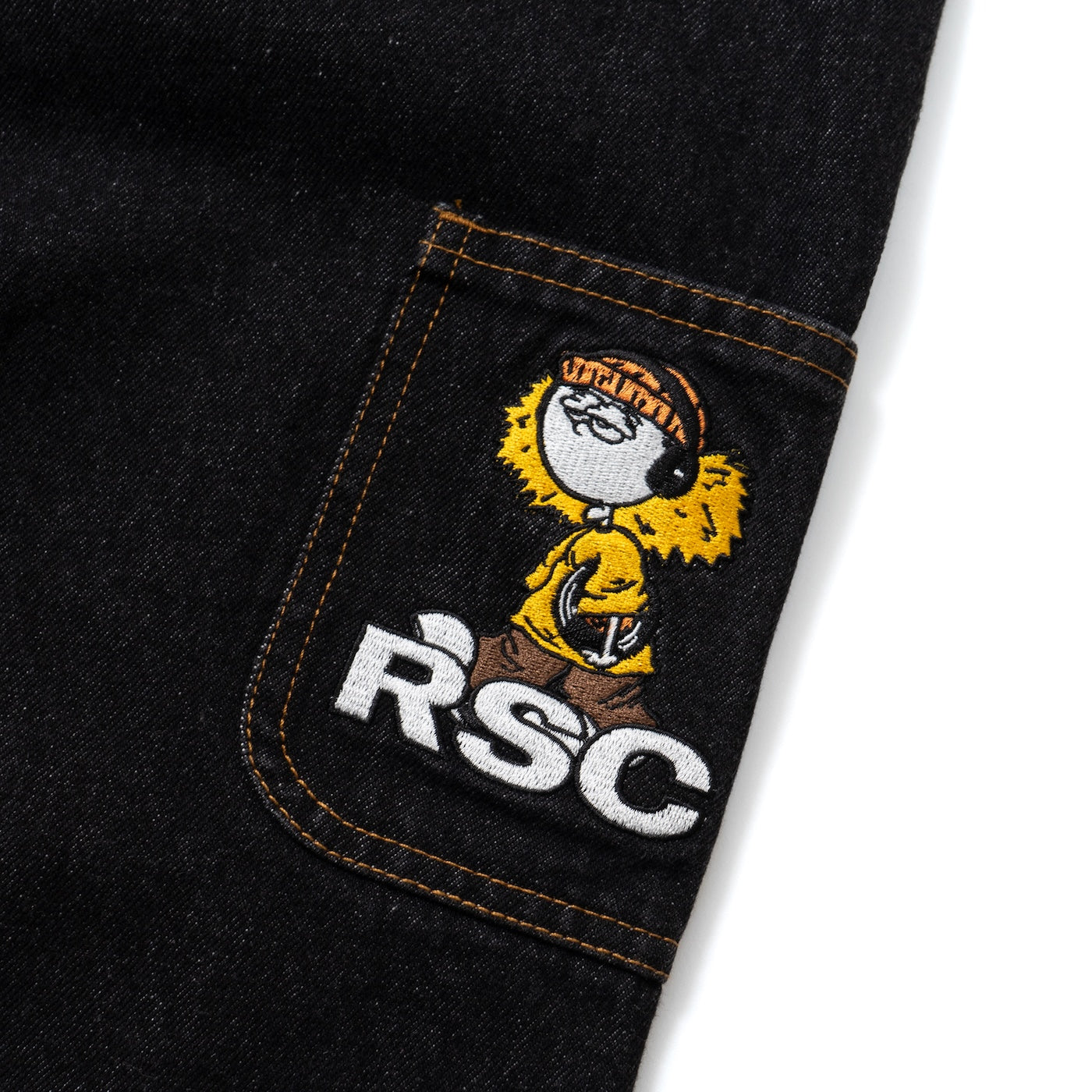 ROUGH VINYL DENIM PANTS