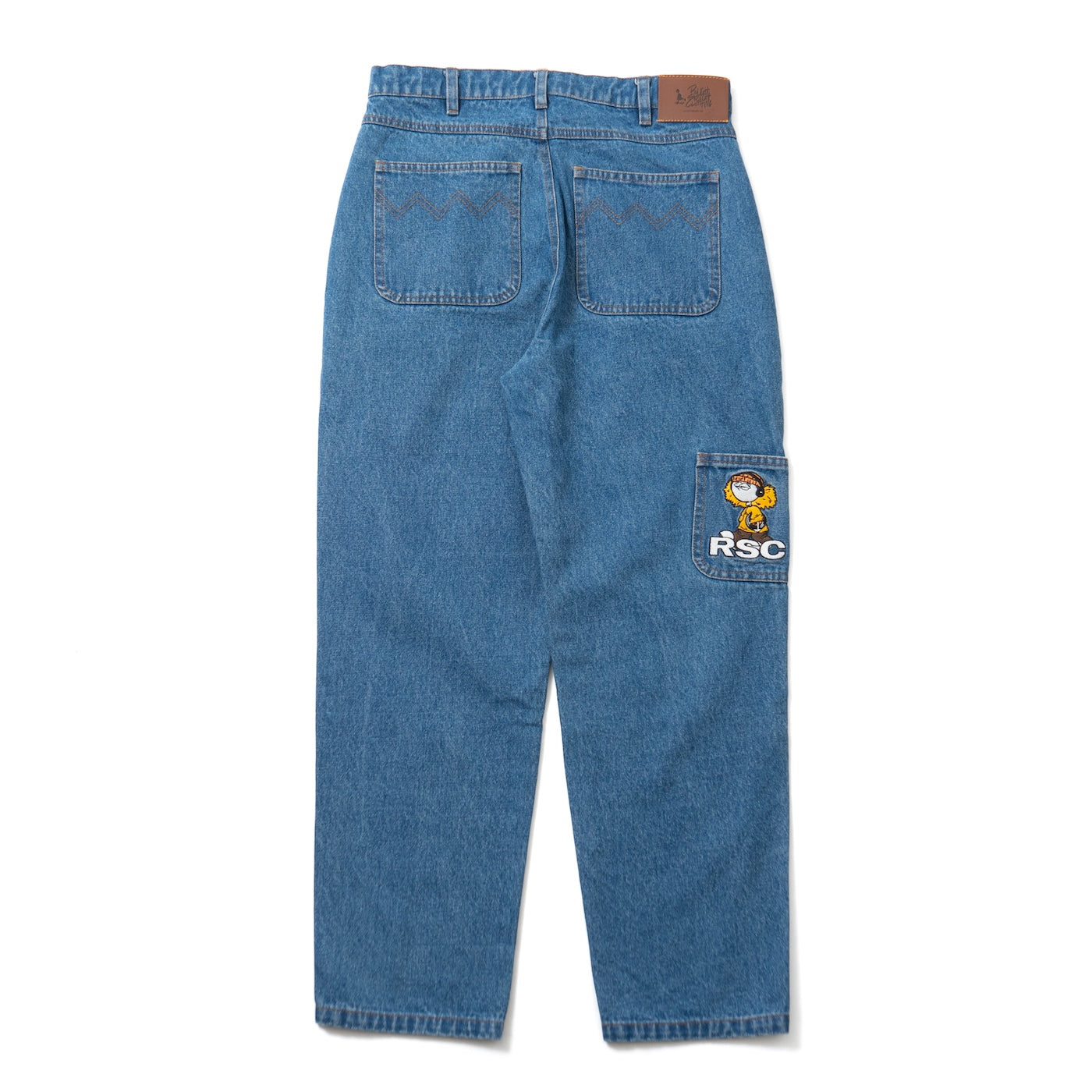 ROUGH VINYL DENIM PANTS