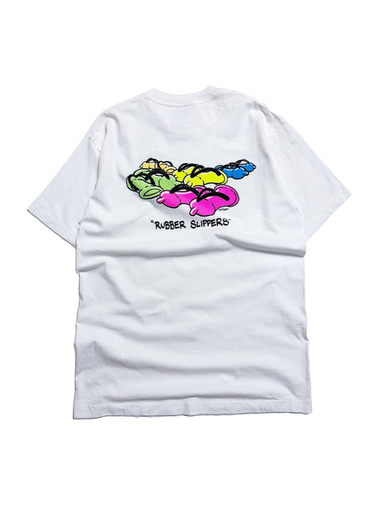 1990s RUBBER SLIPPERS S/S TEE