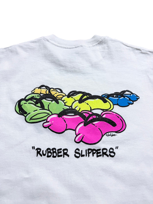 1990s RUBBER SLIPPERS S/S TEE