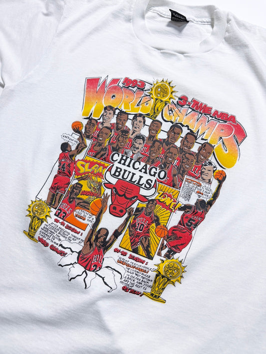 1993 WORLD CHAMPS CHICAGO BULLS S/S TEE
