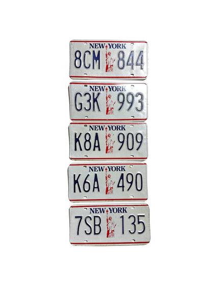 NEW YORK VINTAGE NUMBER PLATE