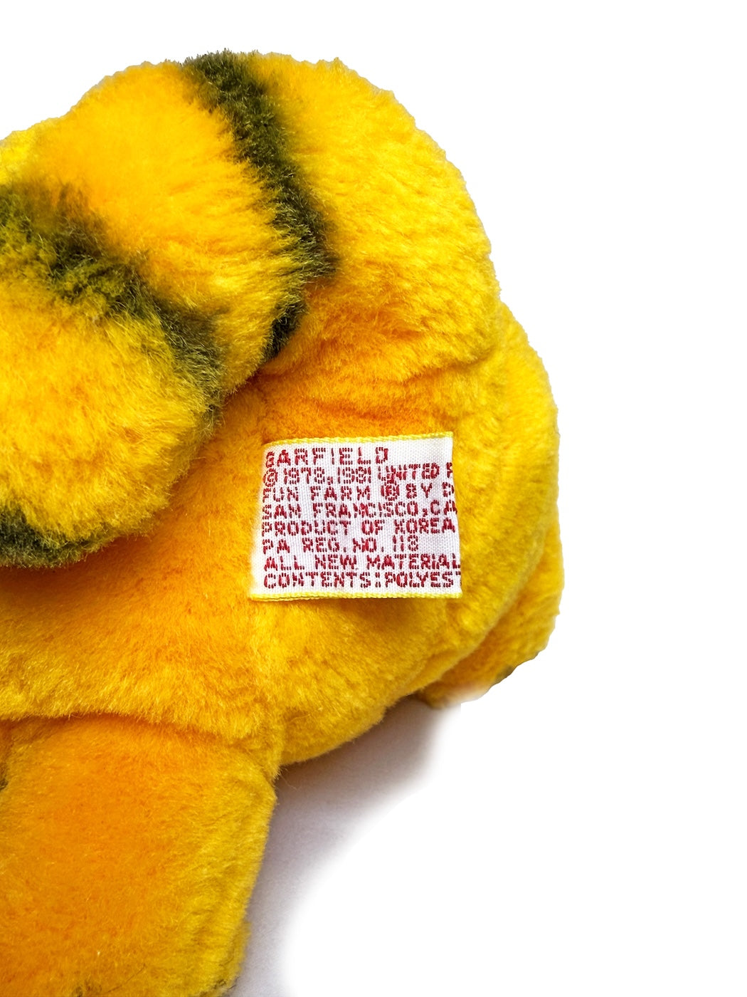 1980s~90s GARFIELD VINTAGE PLUSH "BASEBALL"