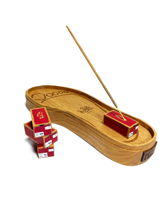 WOODEN OUTSOLE TRAY & INCENSE HOLDER