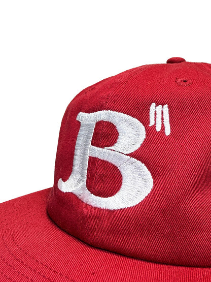 BBB BIII 6PANEL CAP [RED]