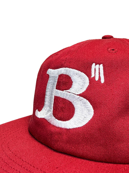 BBB BIII 6PANEL CAP [RED]