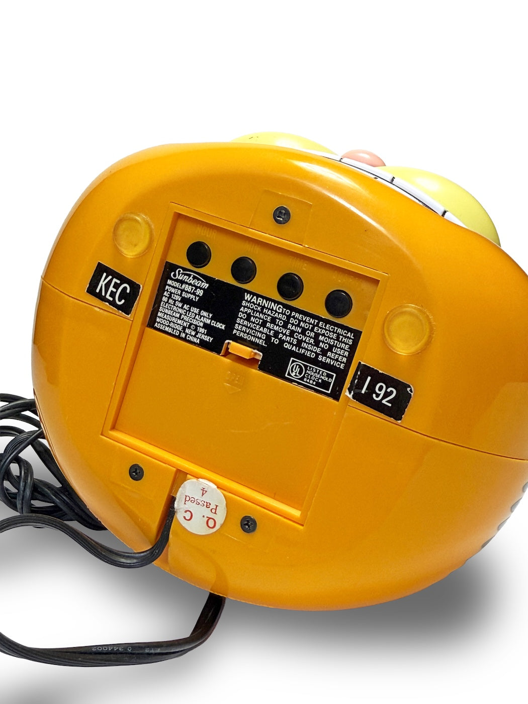 1991 GARFIELD DIGITAL ALARM CLOCK