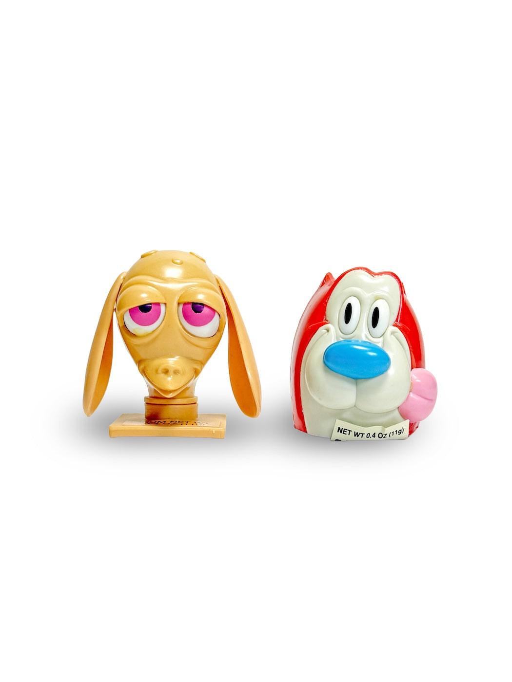 1993 REN&STIMPY CANDY CONTAINER SET FIGURE