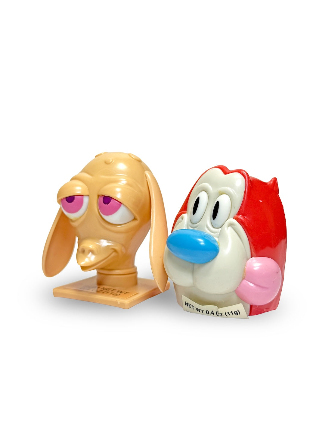 1993 REN&STIMPY CANDY CONTAINER SET FIGURE