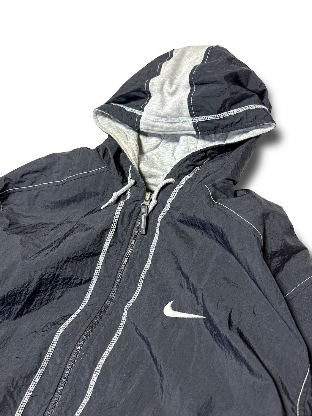 1990s NIKE SWEAT LINED WIND JACKET