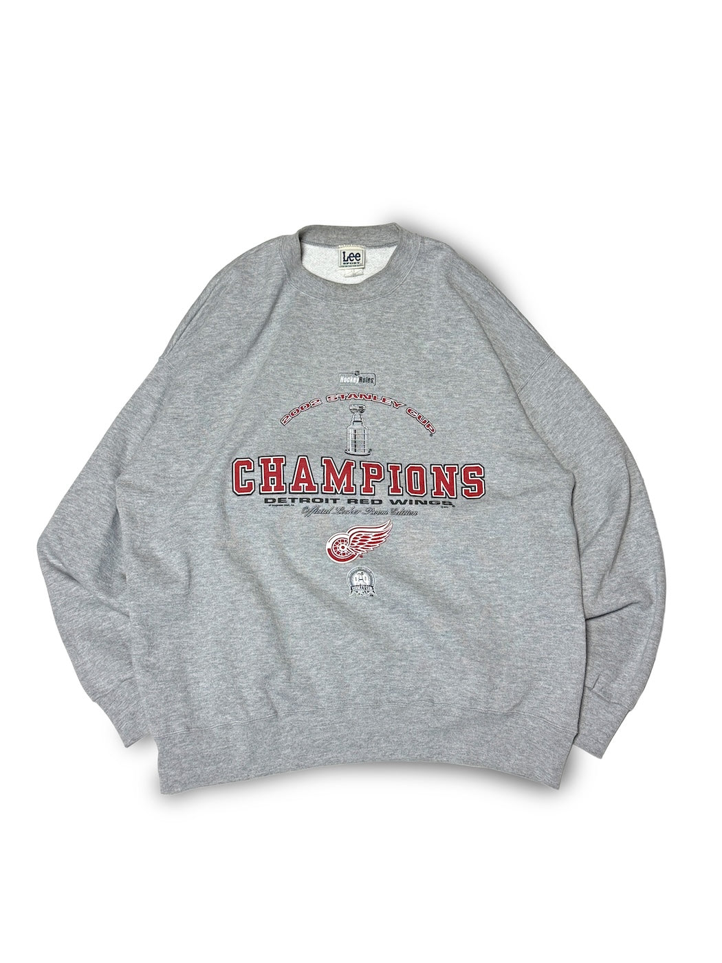 2002 Lee SPORTS DETROIT RED WINGS CHAMPION SWEAT